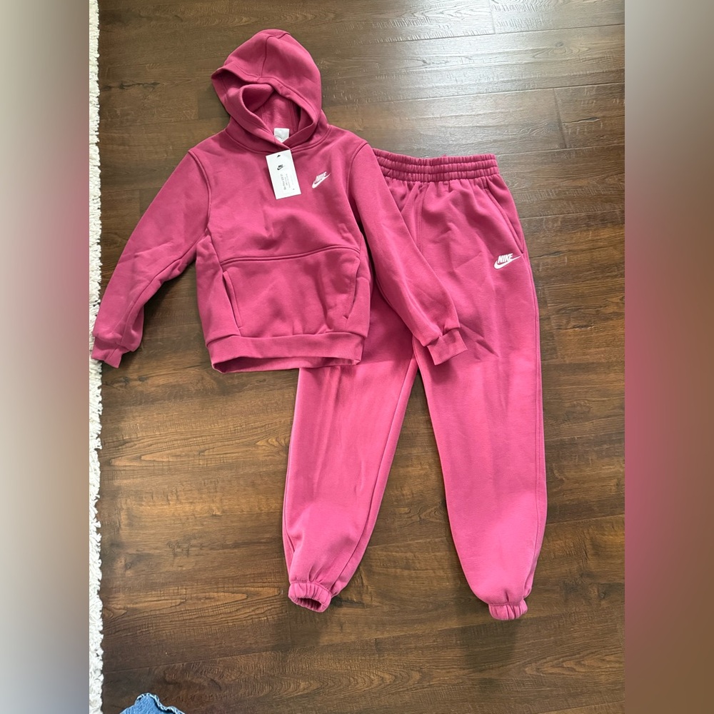 nwt nike kids oversized hoodie/ sweatpants set